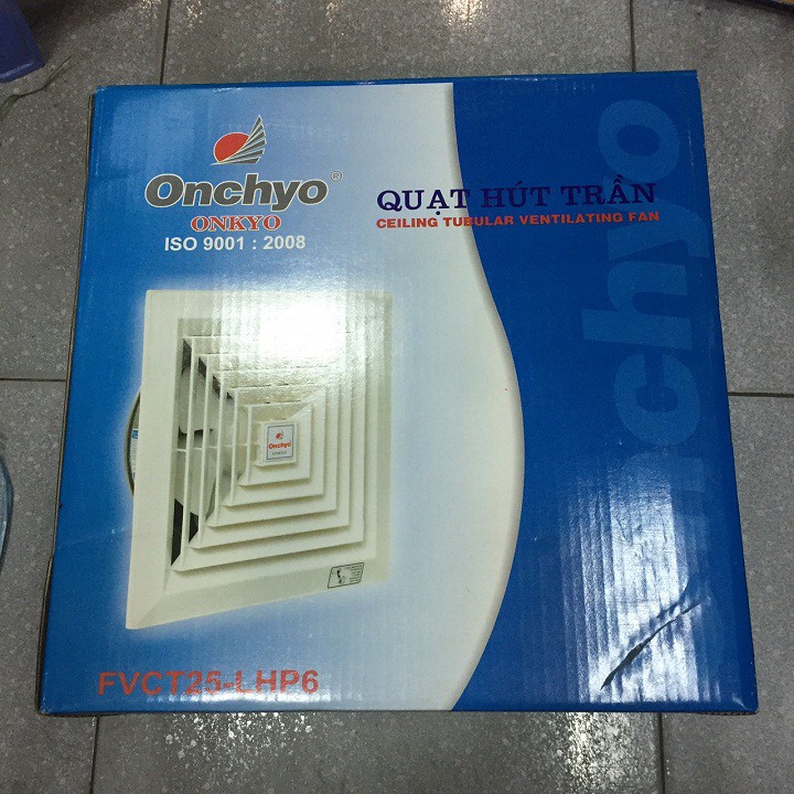 QUẠT HÚT ÂM TRẦN CÓ ỐNG ONKYO,QUẠT THÔNG GIÓ ÂM TRẦN FVCT25 LHP6