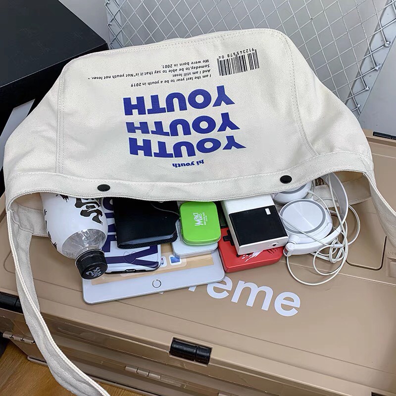 Túi đeo chéo nam nữ đi học đi chơi vải canvas thời trang unisex