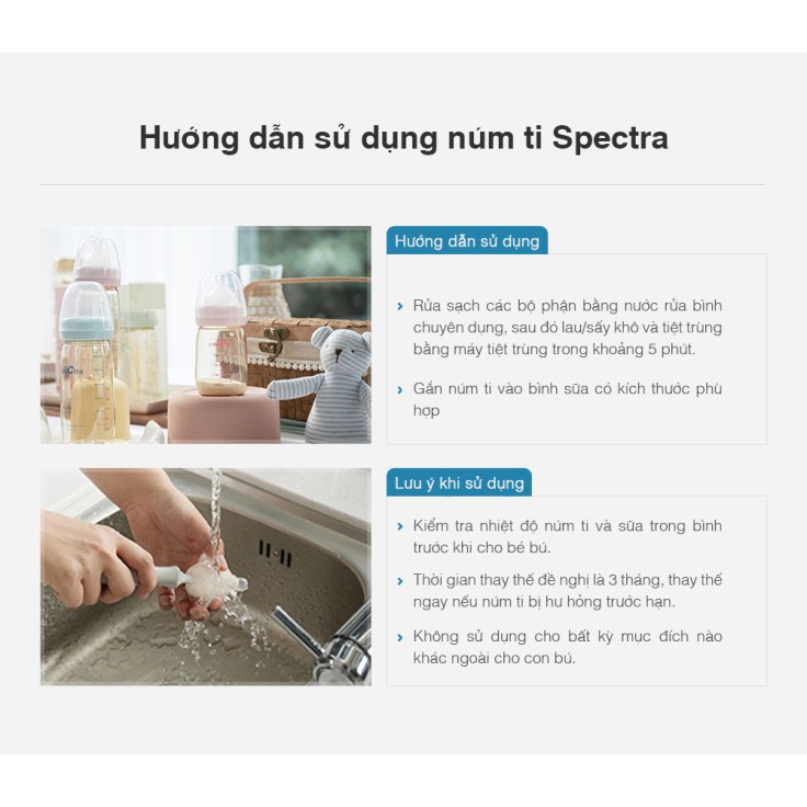 (Số 1 Hàn Quốc) 1 - 2 NÚM TI SILICON CỔ RỘNG CAO CẤP SPECTRA (SIZE S, M, L, LL)