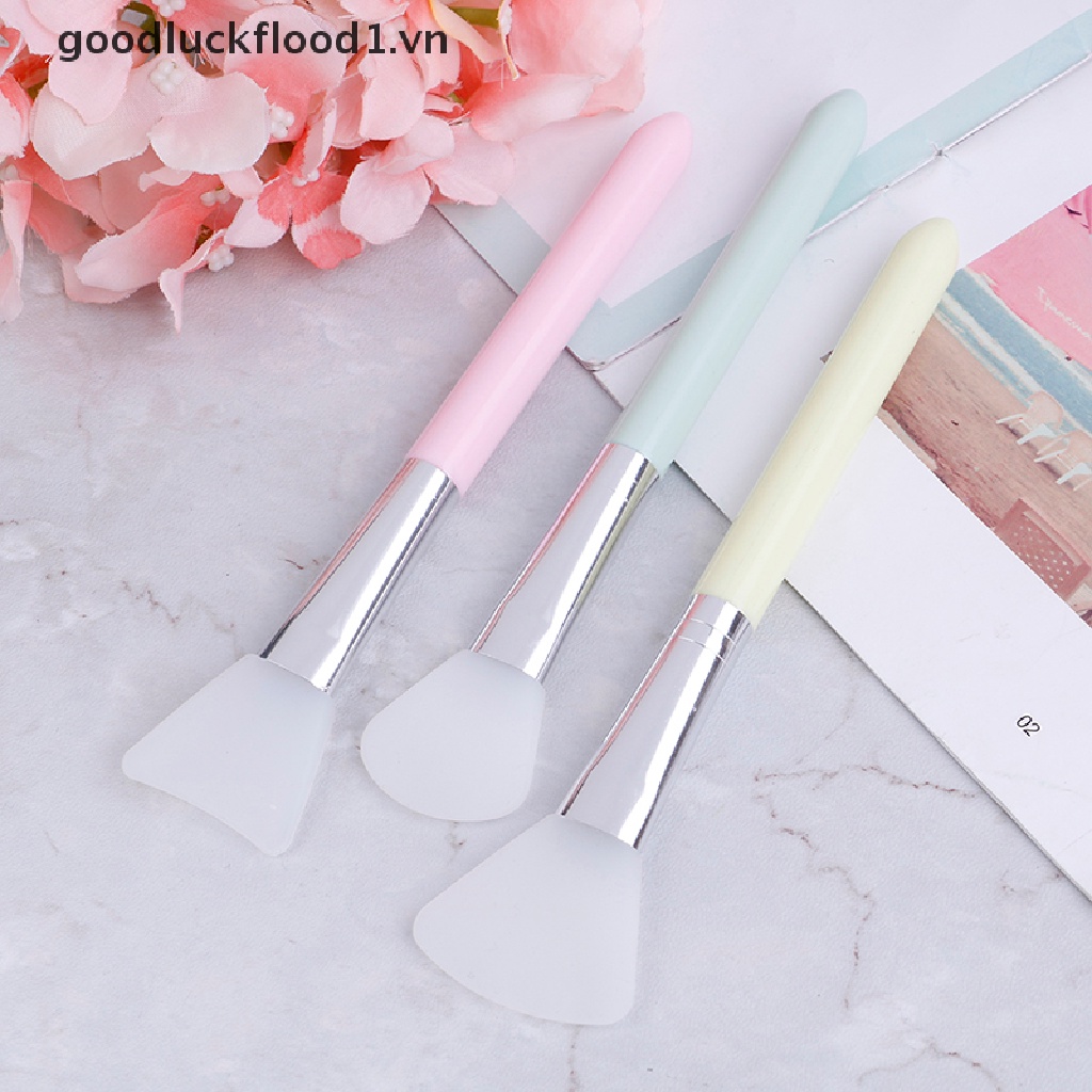 Cọ silicone Đầu Phẳng Chăm Sóc Da Mặt Tiện Dụng