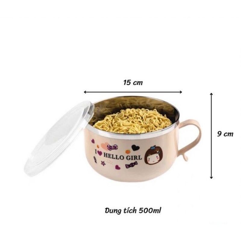 Ca mì có nắp, bát ăn cách nhiệt