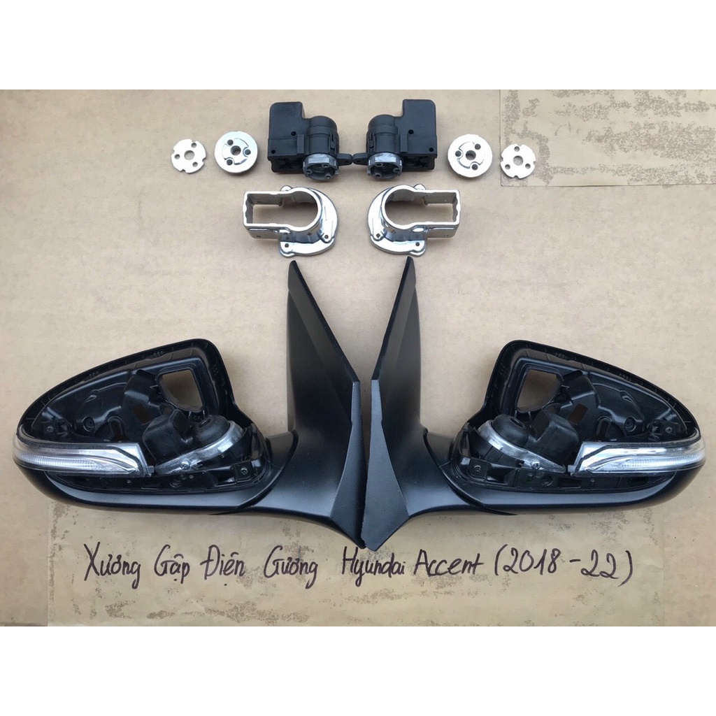 Combo Xương + Mô tơ gương gập cho Hyundai Accent 2018-2020