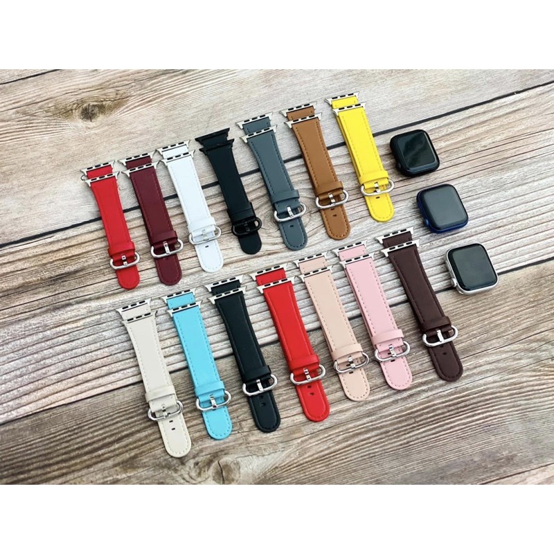 bộ sưu tập dây da trơn cực xinh dành cho applewatch