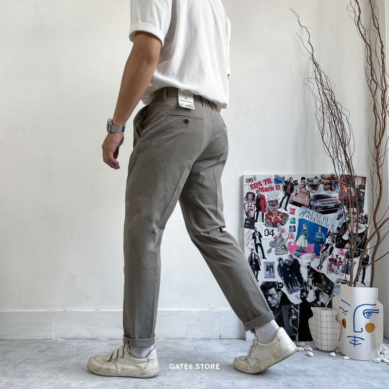 Quần Kaki Nam GD, quần dài âu công sở dáng Pencil Fit phong cách Hàn Quốc tối giản - GATE6 - #4807