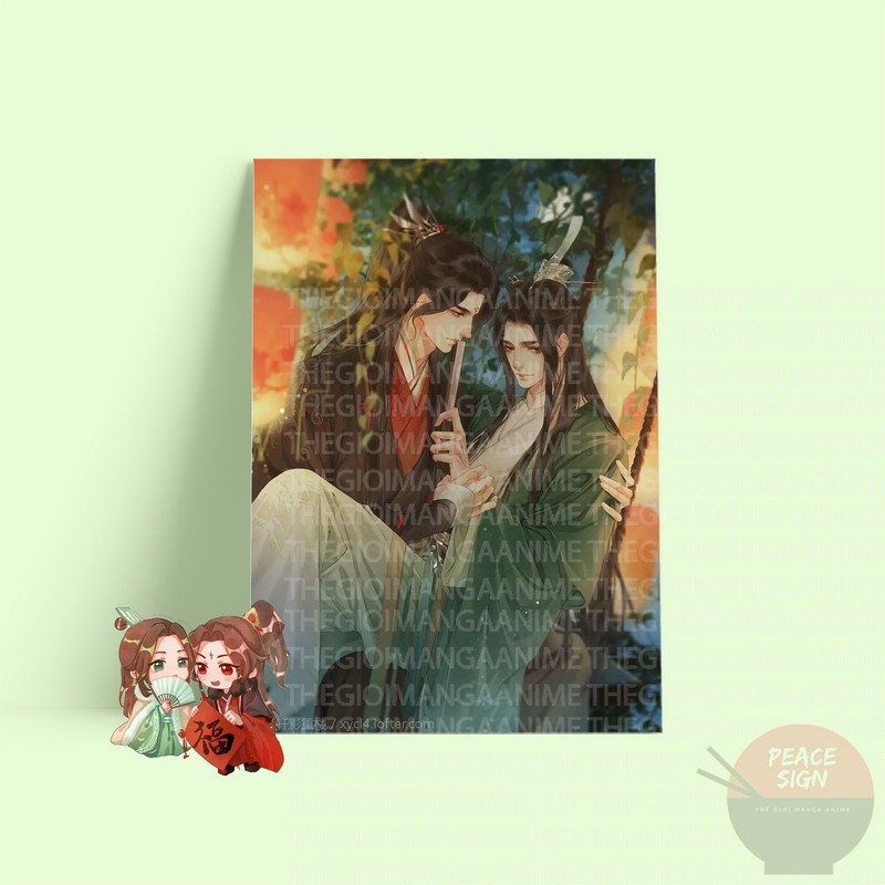 Tấm Postcard cao cấp HỆ THỐNG TỰ CỨU CỦA NHÂN VẬT PHẢN DIỆN giấy 260gsm A5 anime chibi