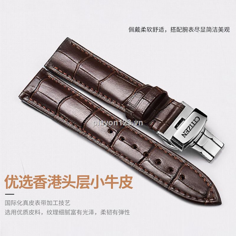 Dây đeo đồng hồ bằng da CITIZEN 20 22