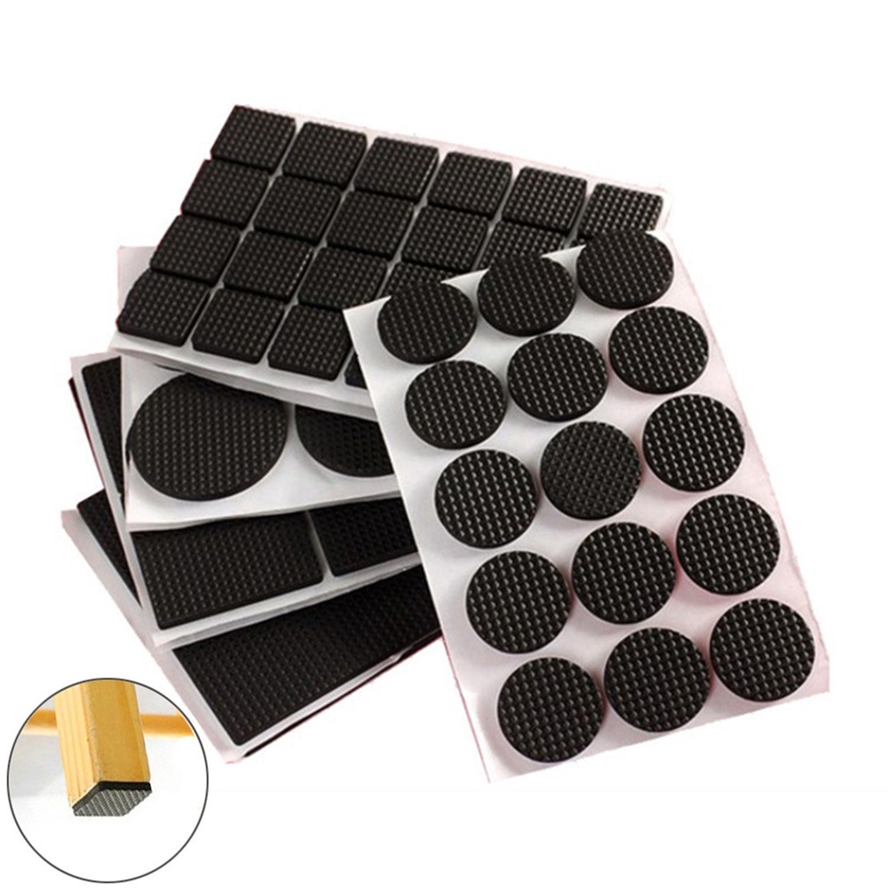 FOREVER 1/2/6/15/24PCS Table Soft Chair Fittings Self-adhesive Bumper Furniture Leg Pads