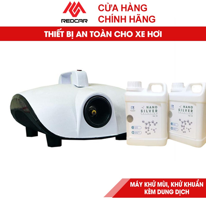 Máy Khử Mùi Kèm Dung Dịch Can 1 Lít Dành Cho Ô Tô, Khử Khuẩn Khử Mùi Hiệu Qủa - Bảo Hành 12 Tháng