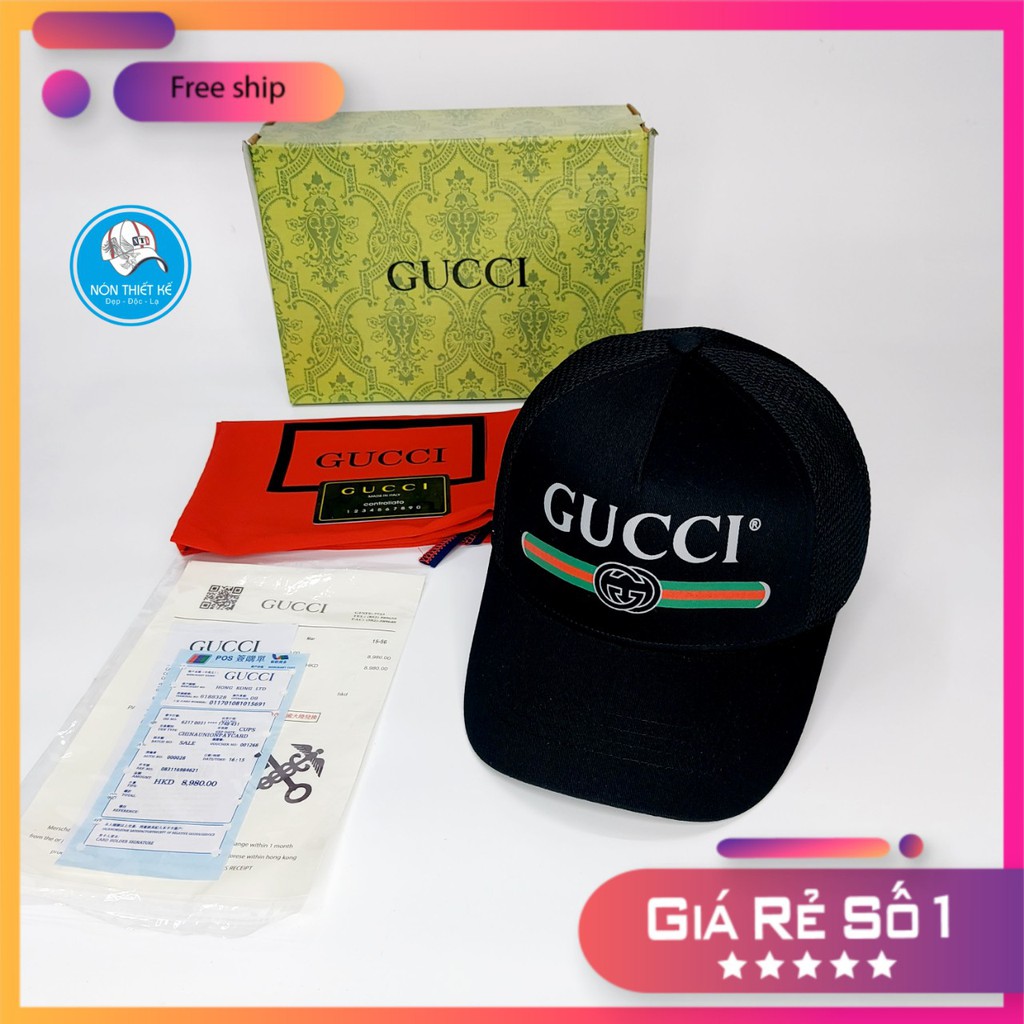 Nón kết gc Mũ lưỡi trai Gc lưới  cao cấp mẫu truyền thống full box hộp