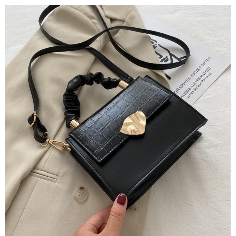 Túi xách đeo chéo đeo vai hình vuông công sở trẻ trung da mềm OLUKA STORE TĐV069