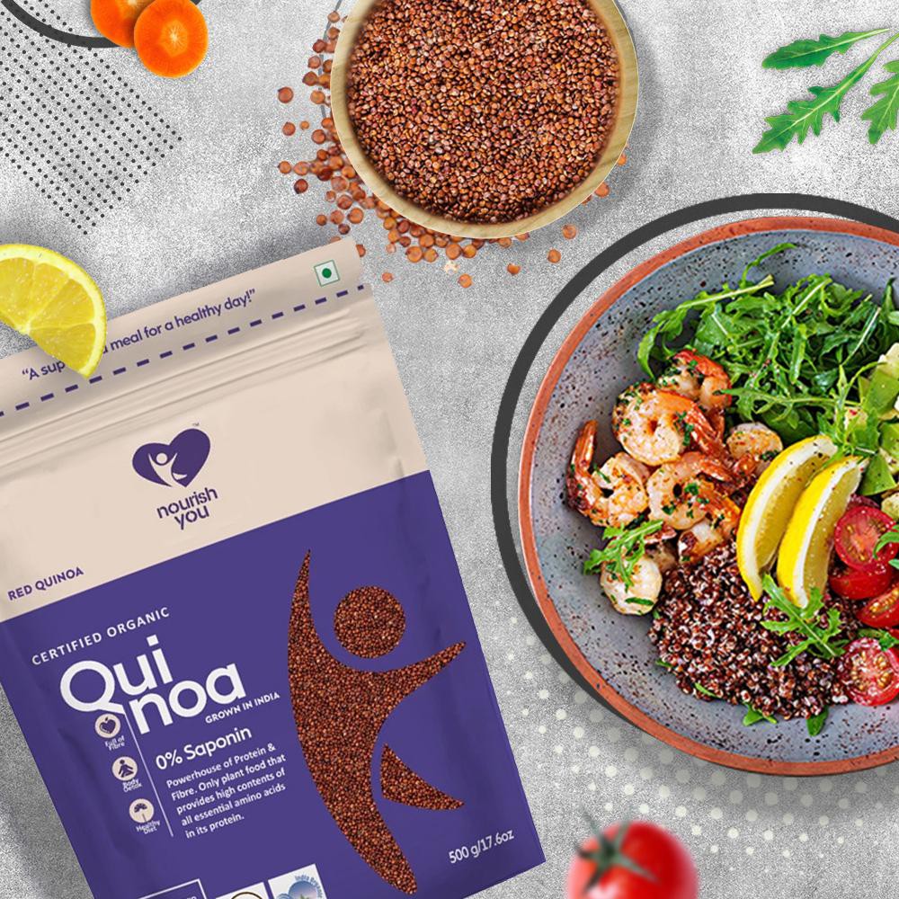 Hạt diêm mạch đỏ hữu cơ Organic Red Quinoa Nourish You Gói 500g