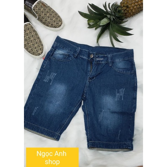 Quần lửng nam vải jean bao đẹp