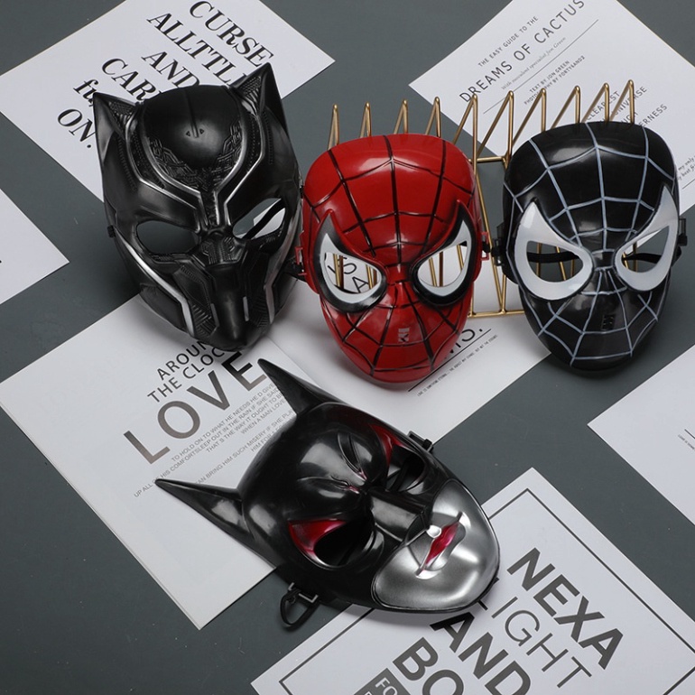 Mặt Nạ Siêu Nhân - Siêu Anh Hùng Người Nhện, Captian American, IronMan Có Đèn Led Vui Nhộn- Đồ Chơi Trung Thu