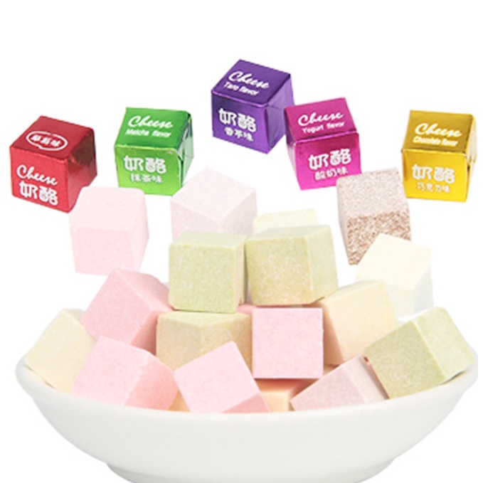 (20v viên) Kẹo phomai Kẹo Phô Mai Cheese CUBE mix 6 vị SỮA,DÂU,CHOCOLATE,KHOAI MON,TRÀ XANH,SỮA CHUA