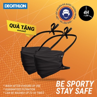 [qùa tặng] khẩu trang vải DECATHLON màu xanh navy (không bán rời)