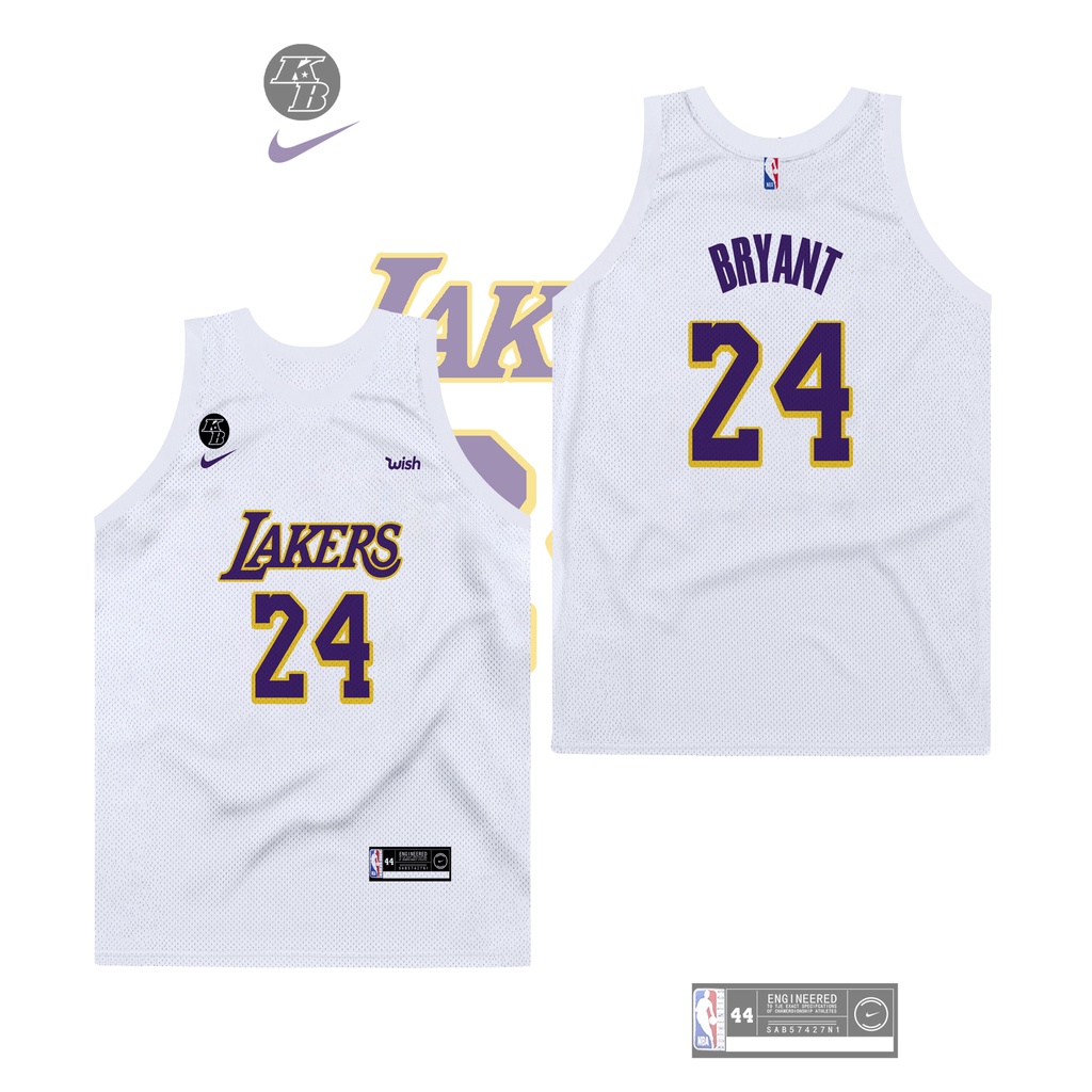 Áo Bóng Rổ NBA jersey Los Angeles Lakers Số 24 KOBE 2021 Màu Tím / Vàng / Xanh Dương