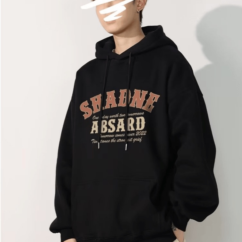 Áo hoodie In Chữ Thời Trang Hàn Quốc Chất Lượng Cao Size M-5XL Cho Nam