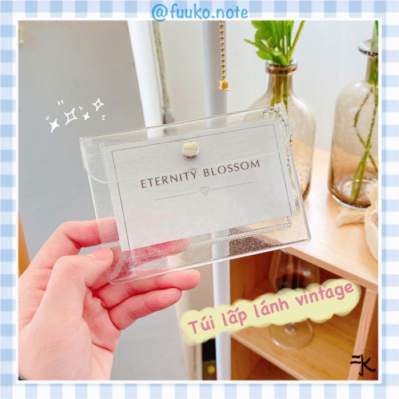 🔻 Túi mini trong suốt lấp lánh ví đựng ảnh, thẻ fuuko note