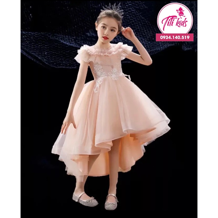 Đầm Công Chúa Bé Gái TiTiKids Đầm Đuổi Xếp Ly CC160