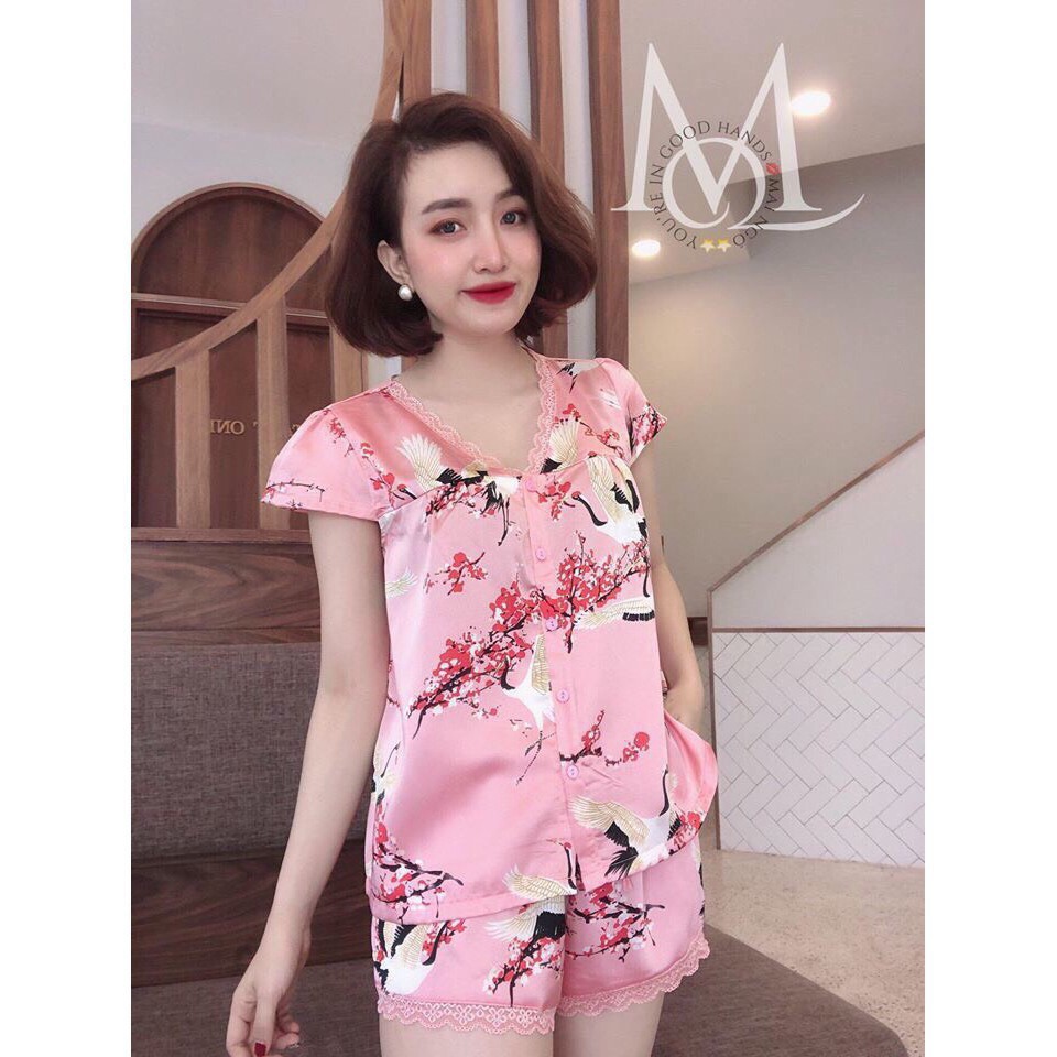 KAKANN SALE Bộ Pijama Đùi Lụa Tơ Non Cao Cấp (Hàng Xuất xịn) 11 2 KAKA
