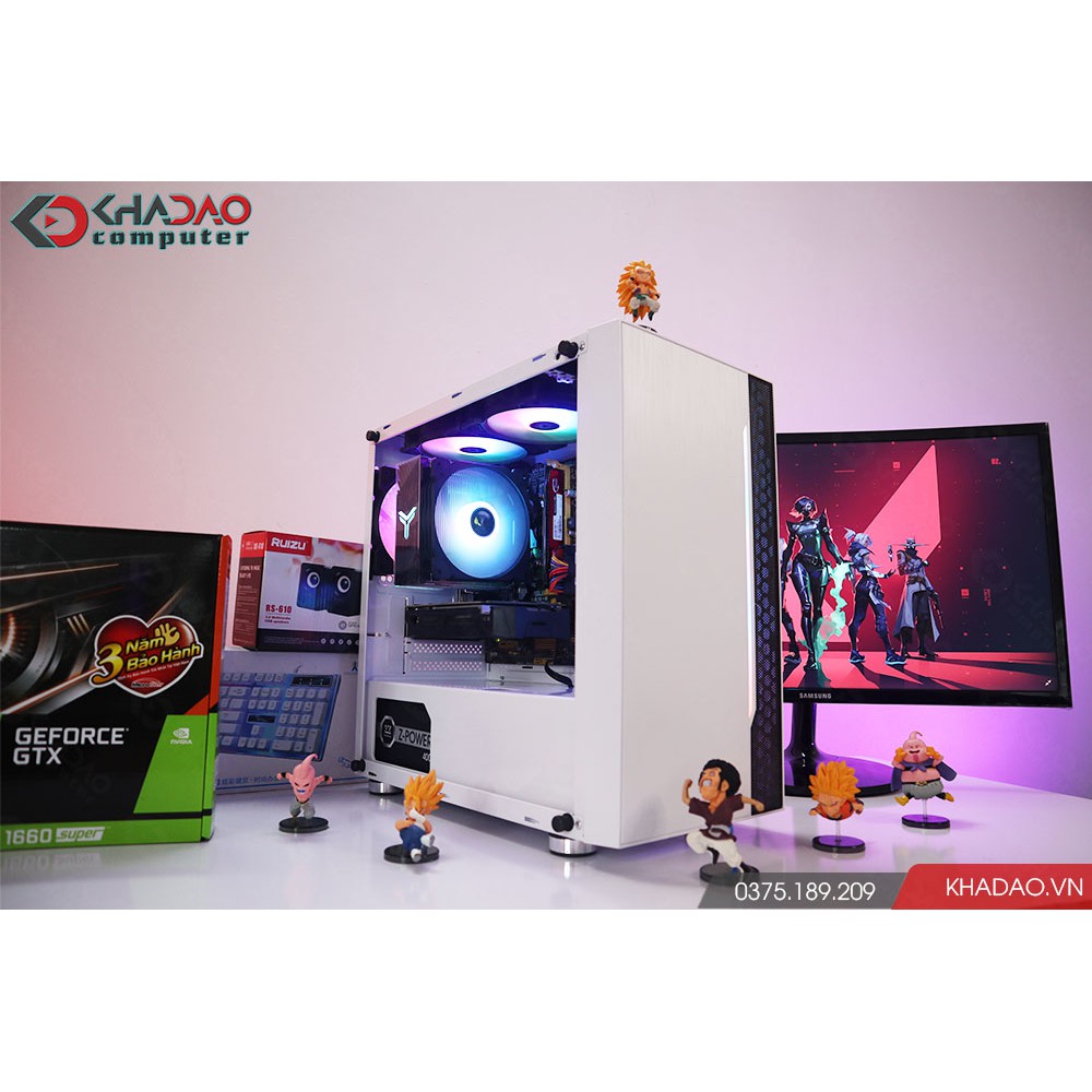 Máy tính chơi game Core I5 + màn hình 24'' Full HD CSGO, PUBG, FiFa 4, Dota 2| BH 36 tháng, tặng phím chuột, pad, loa | BigBuy360 - bigbuy360.vn