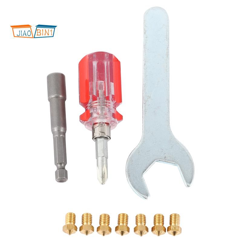 Vòi Phun Và 4 Đầu Phun Cho Máy In 3d J-Head E3D V5 V6 0.2mm 0.3mm 0.4mm 0.5mm 0.6mm 0.8mm