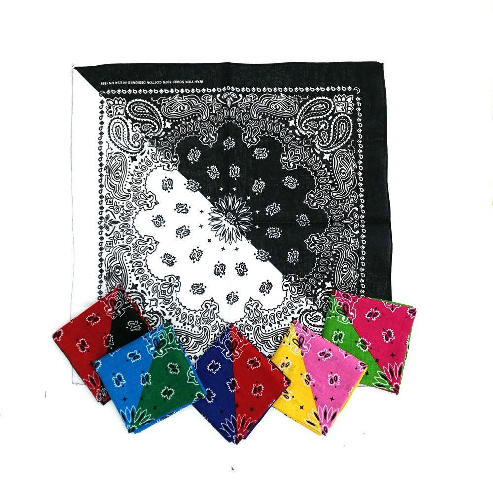 SOFTNESS Khăn Choàng Cổ Vuông Hai Màu Sắc Phong Cách Hiphop