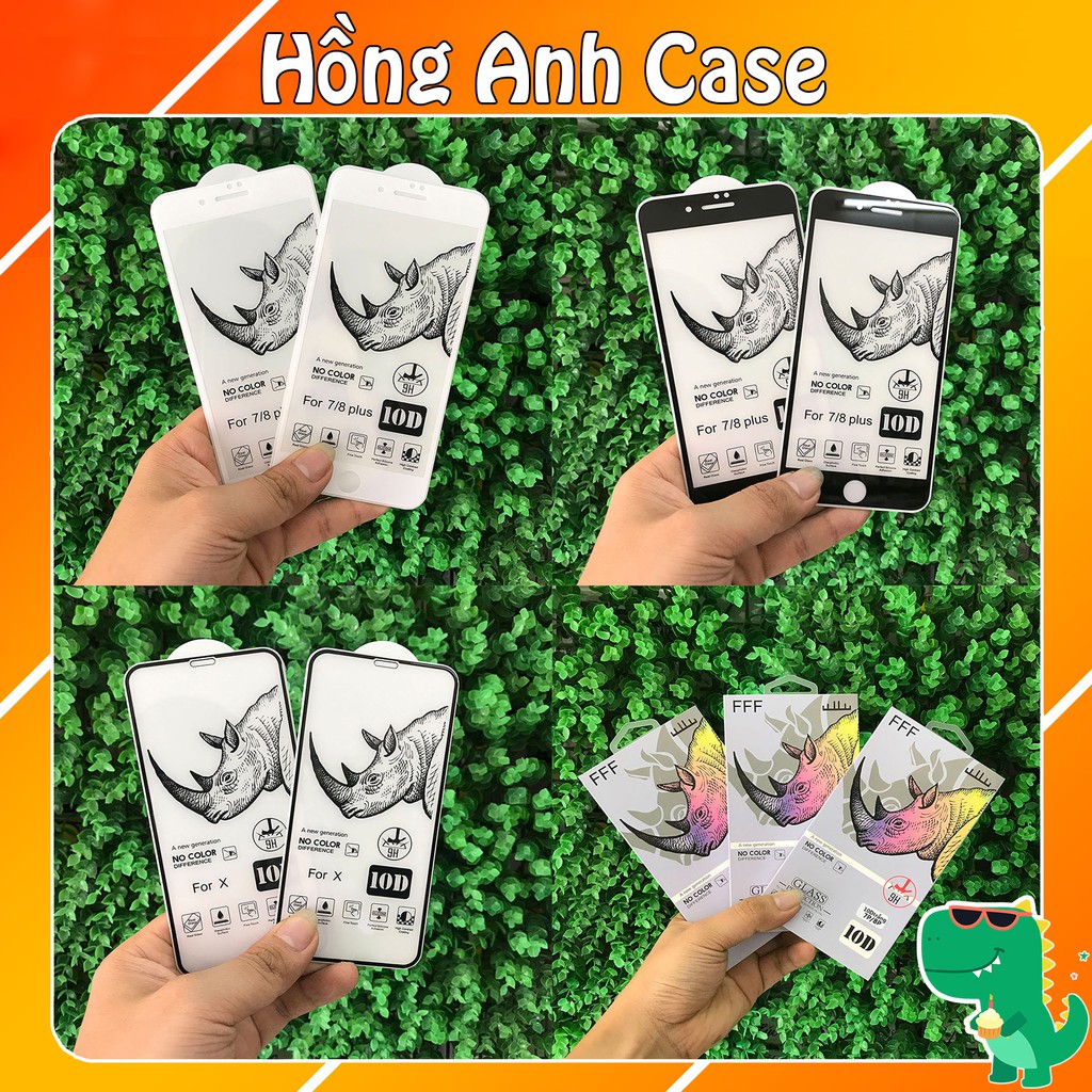 Kính cường lực iphone 10d full màn 5/5s/6/6s/7/7plus/8/8plus/plus/x/xr/xs/11/12/pro/max -Hồng Anh Case