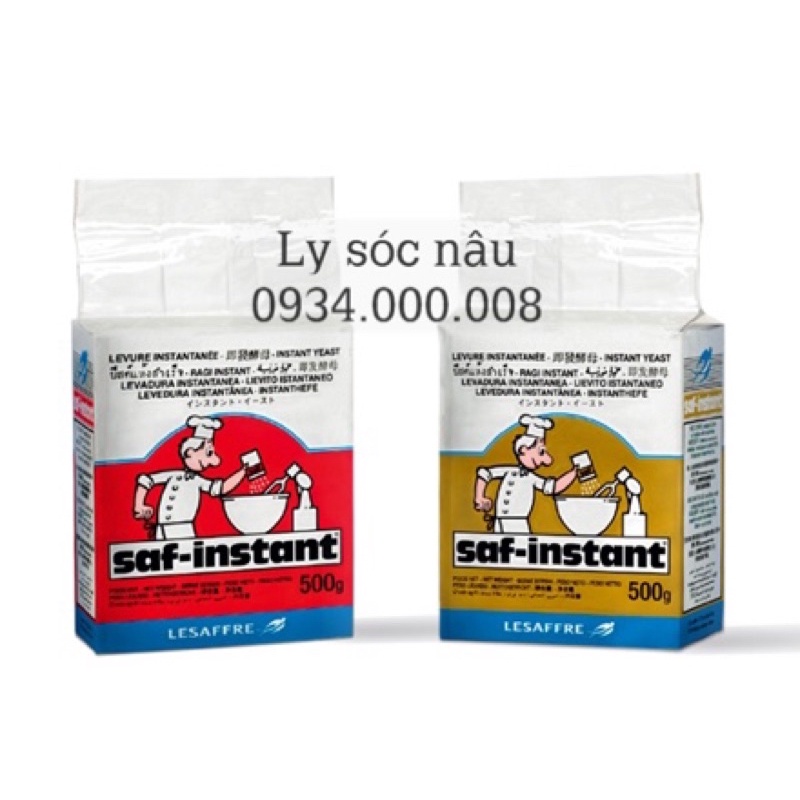 MEN Khô Đầu Bếp 125G NGỌT(Vàng) LẠT(đỏ)/MEN NỞ ĐẦU BẾP SAF-INSTANT