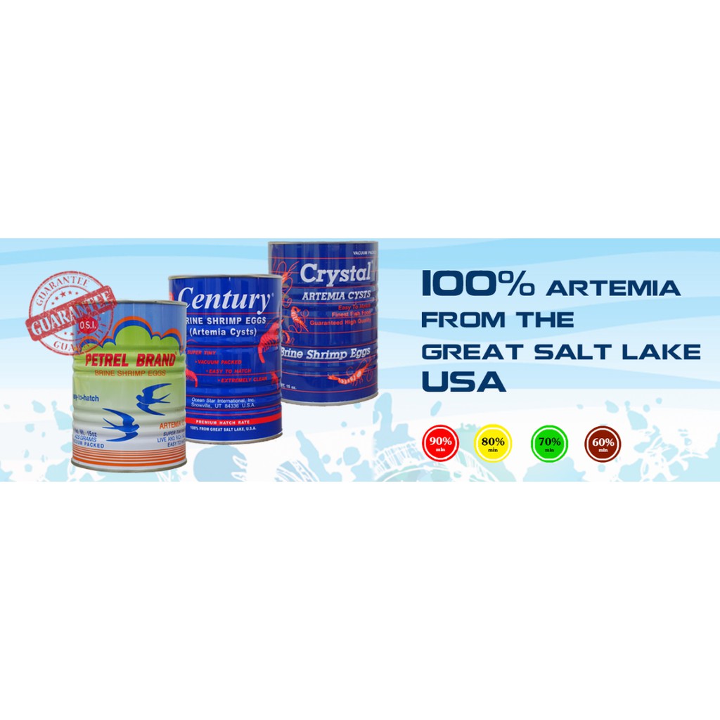 TRỨNG ARTEMIA 425GR USA- ATERMIA MỸ ARTEMIA CHẤT LƯỢNG TỐT GIÁ RẺ NHẤT