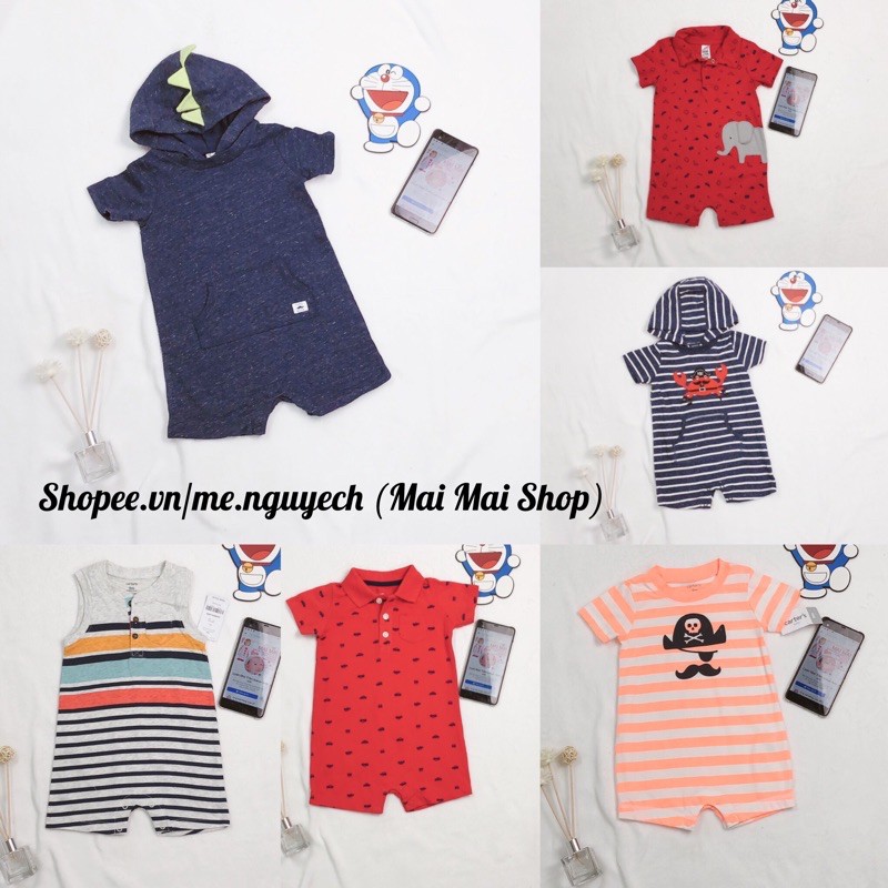 Bodysuit, body đùi  cotton- Bộ liền thân cho trẻ sơ sinh 0-24 tháng (Đủ size)