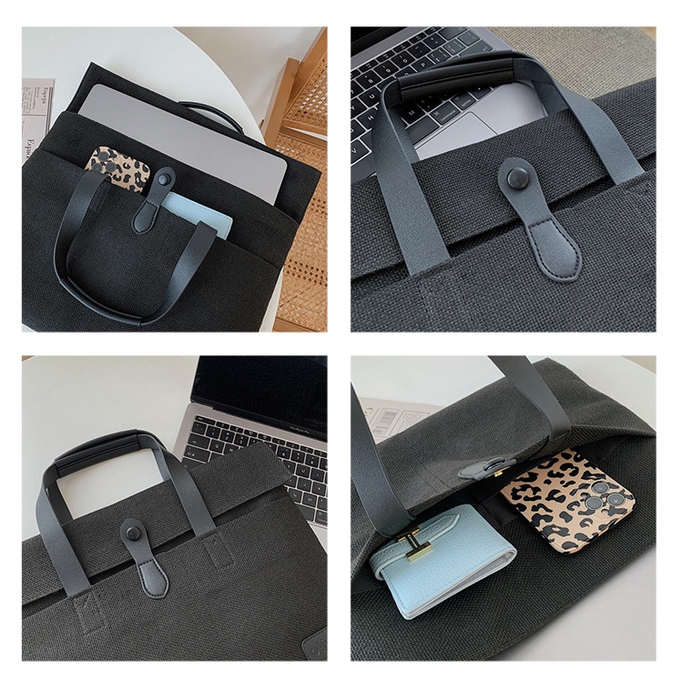 Túi Xách Đựng Laptop Macbook Air Pro13 14 15.6inch Thiết Kế Đơn Giản Cho Nam Nữ