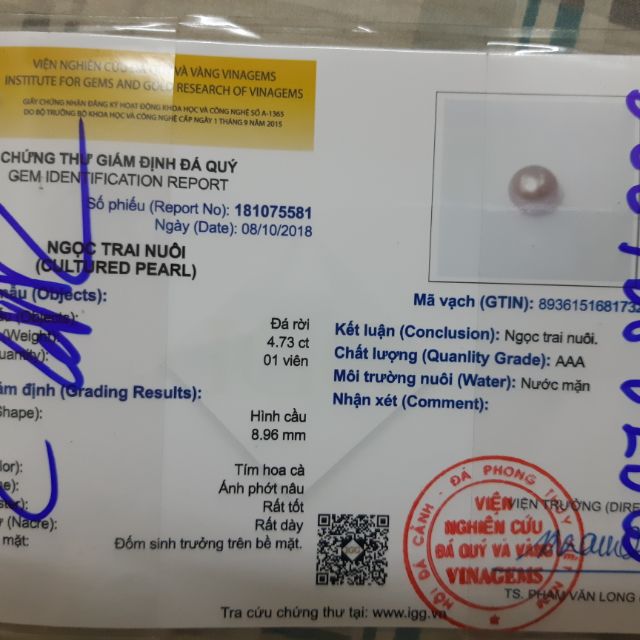 Ngọc trai và Yến