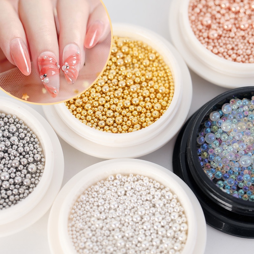 [Hàng mới về] Hạt kim cương giả 3d màu trơn tùy chọn sang trọng trang trí móng tay nghệ thuật chất lượng cao DIY