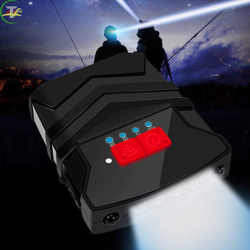 Đèn LED Gắn Mũ Lưỡi Trai Chống Thấm Nước Dùng Cho Câu Cá Ban Đêm Tiện Lợi