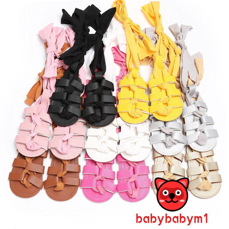 Giày Sandal Cao Cổ Chất Liệu Da Pu Cho Bé Gái