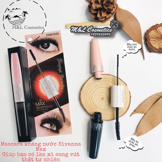Mascara sivanna bigeye beauty hf891 2 đầu siêu dày dài mi