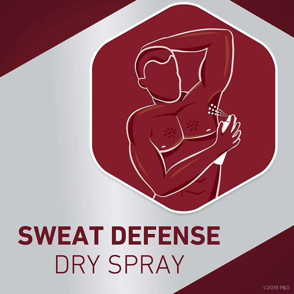 [Chuẩn AUTH] Xịt Giữ Khô Khử Mùi Old Spice Sweat Defense Pure Sport Plus Dry Spray 122Gr