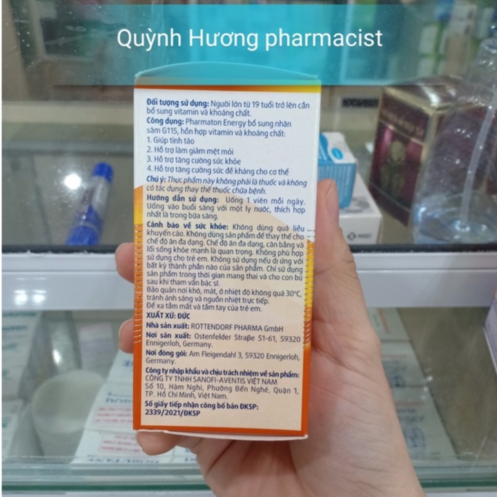 Viên uống PHARMATON Energy và PHARMATON Essential lọ  viên giúp tăng cường sức khỏe