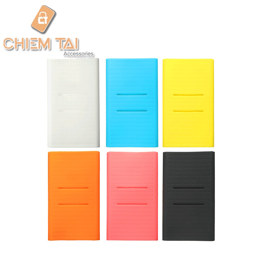 Bao silicon pin sạc dự phòng Xiaomi 10000 mah Pro