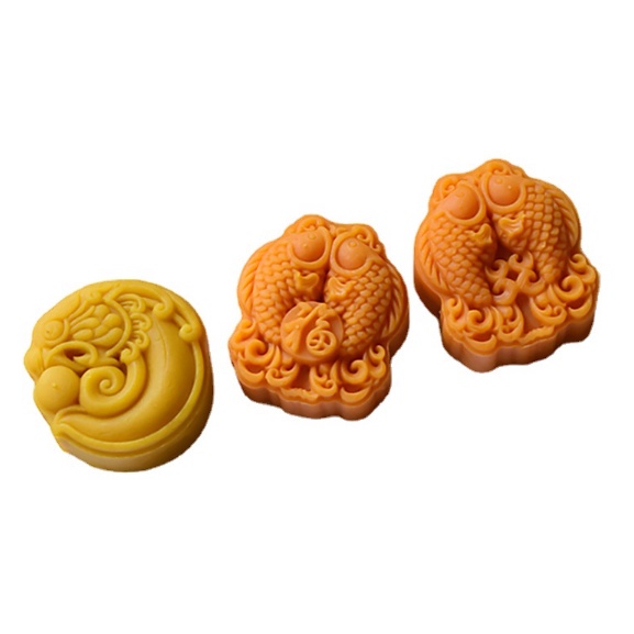 (75 gr )Khuôn Trung Thu Song Ngư ~75gr (1 Cây Nhấn + 1 Mặt Khuôn) Mã SP : C27-c28