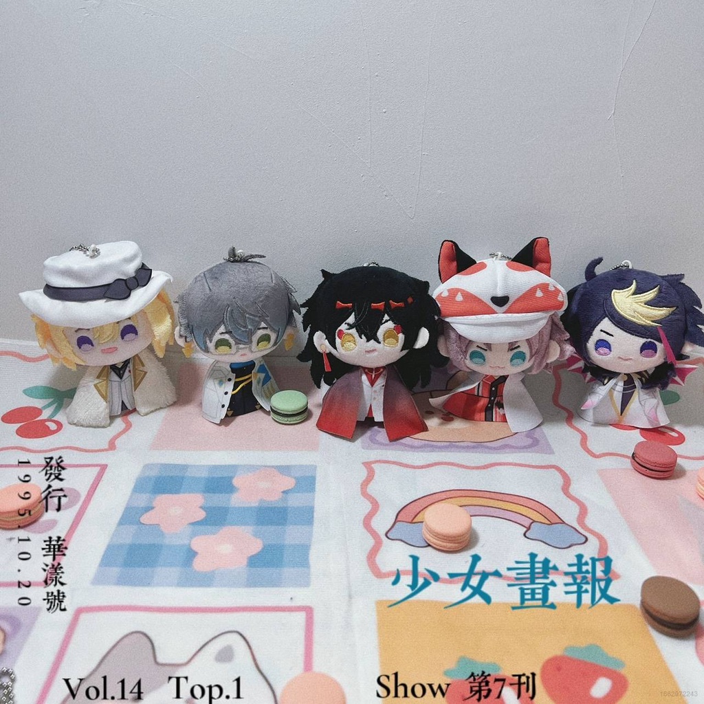 Ag Luxiem Móc Khóa Búp Bê Nhồi Bông Anime Mysta Shu Ike Luca NIJISANJI Vtuber