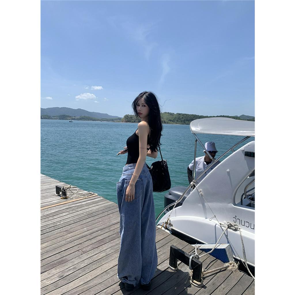 Cocory vn Áo Tank Top Hở Lưng Thời Trang Mùa Hè Quyến Rũ Cho Nữ