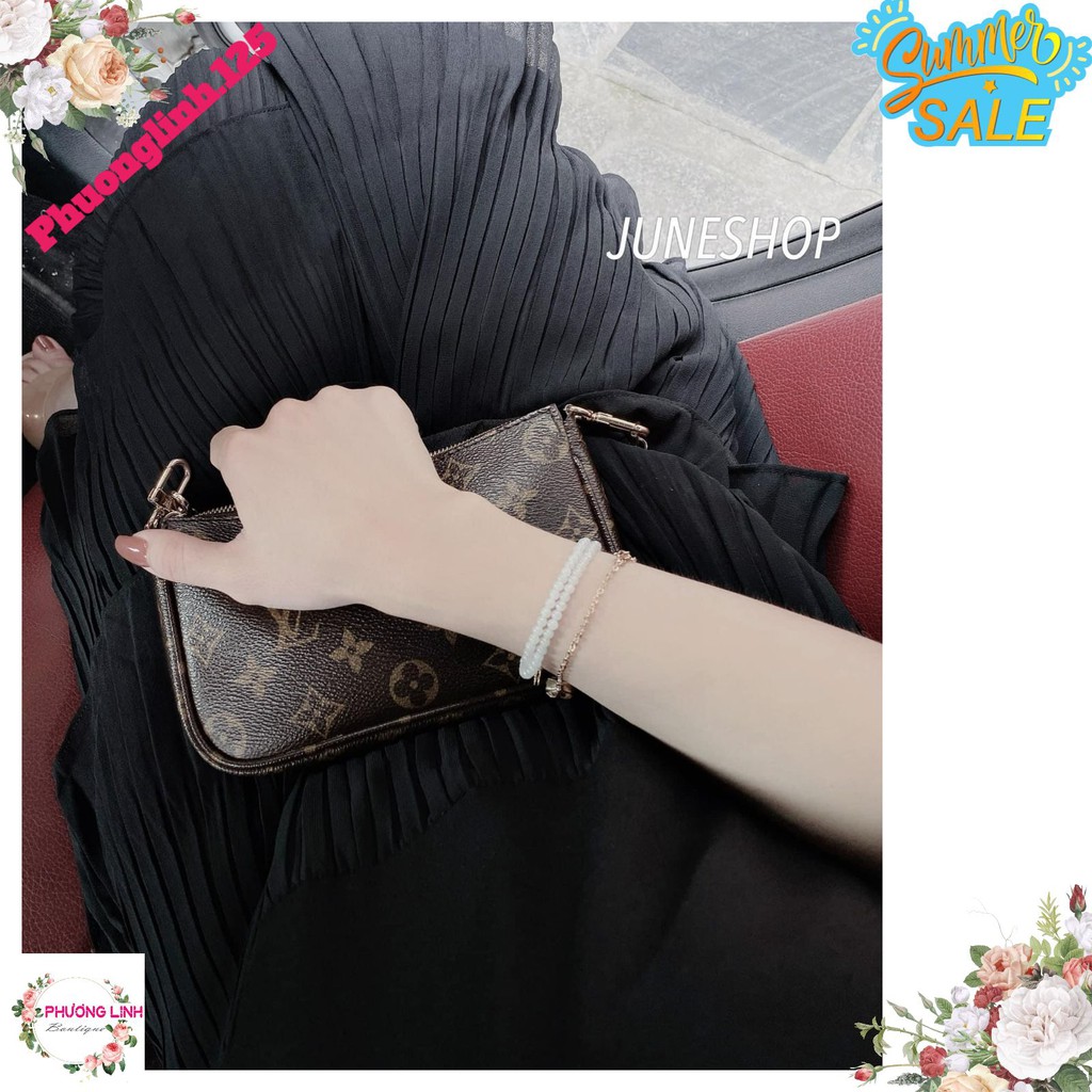 VÁY ĐEN DẬP LY 3 TẦNG CHO NỮ | BigBuy360 - bigbuy360.vn