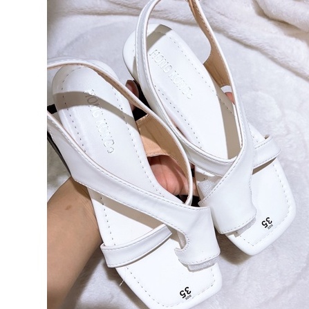 Dép quai hậu  thời trang, sandan xỏ ngón mũi vuông
