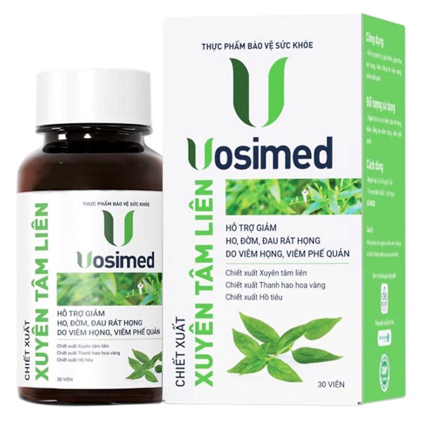 Vosimed - Hỗ trợ giảm ho, giảm đờm và giảm đau rát họng