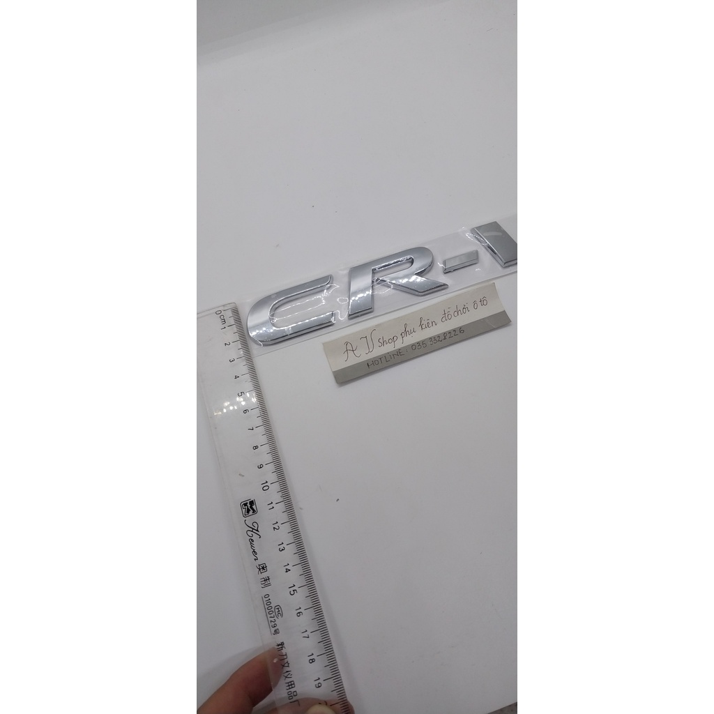 Miếng Dán Chữ CRV Bằng ABS Trang Trí Xe Hơi honda Kích thước: 200mm *30mm