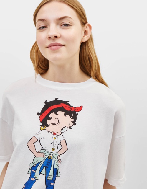 SẴN!! ÁO PHÔNG NỮ BERSHKA BETTY BOOP