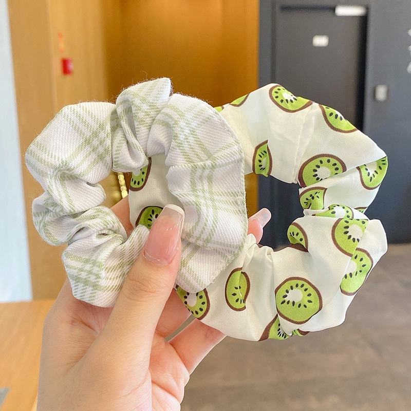 Dây cột tóc màu xanh lá cây thời trang mùa hè