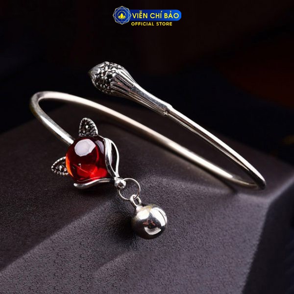 Lắc tay nữ hồ ly cửu vỹ thiên hồ đính đá bạc thời trang phụ kiện trang sức nữ Viễn Chí Bảo L000056